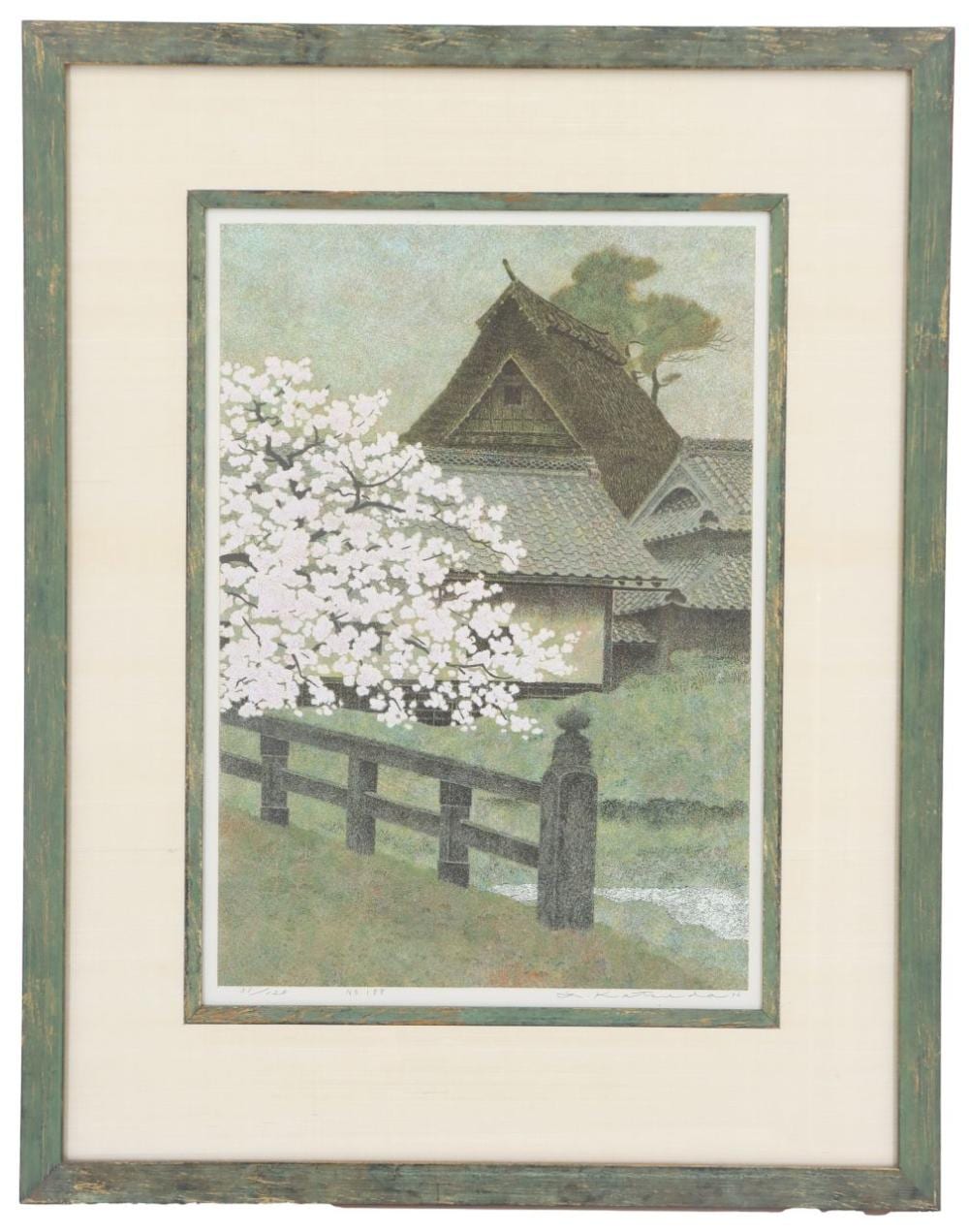 Yukio Katsuda comparable auction result: yukio katsuda born 1941 japanese silkscreen vertical landscape print
