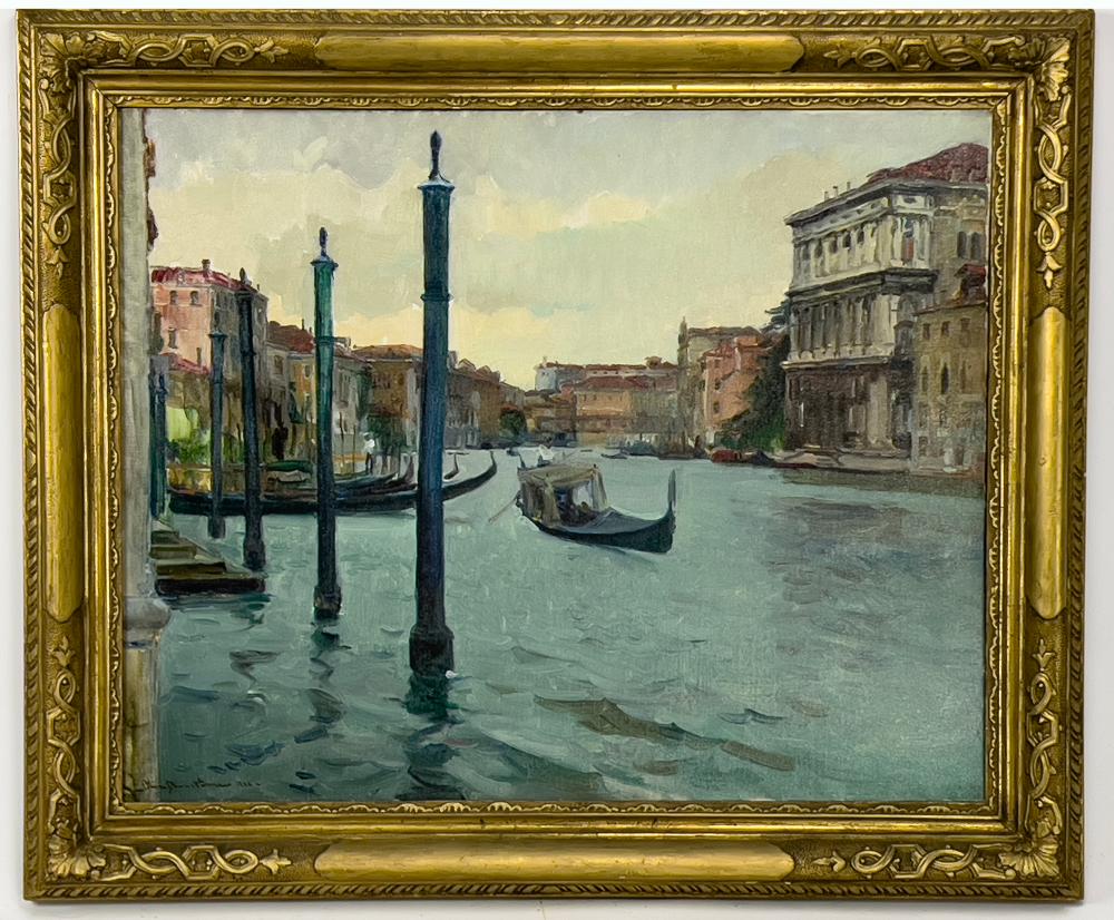 oliver dennett grover american 1861 1927 venice oil painting · CRN Auctions · 2025-04-06 Oliver Dennett Grover comparable auction result: oliver dennett grover american 1861 1927 venice oil painting