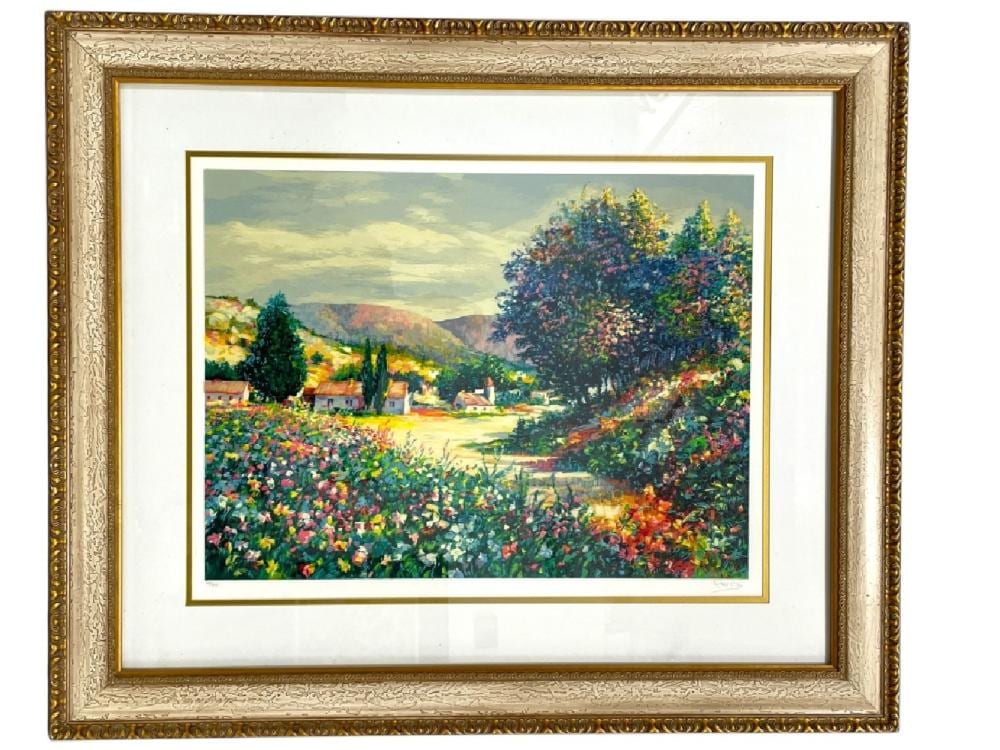 alex perez foothills of summer serigraph 36 · DejaVu Estate Sales & Auctions · 2025-03-24 Alex Perez comparable auction result: alex perez foothills of summer serigraph 36