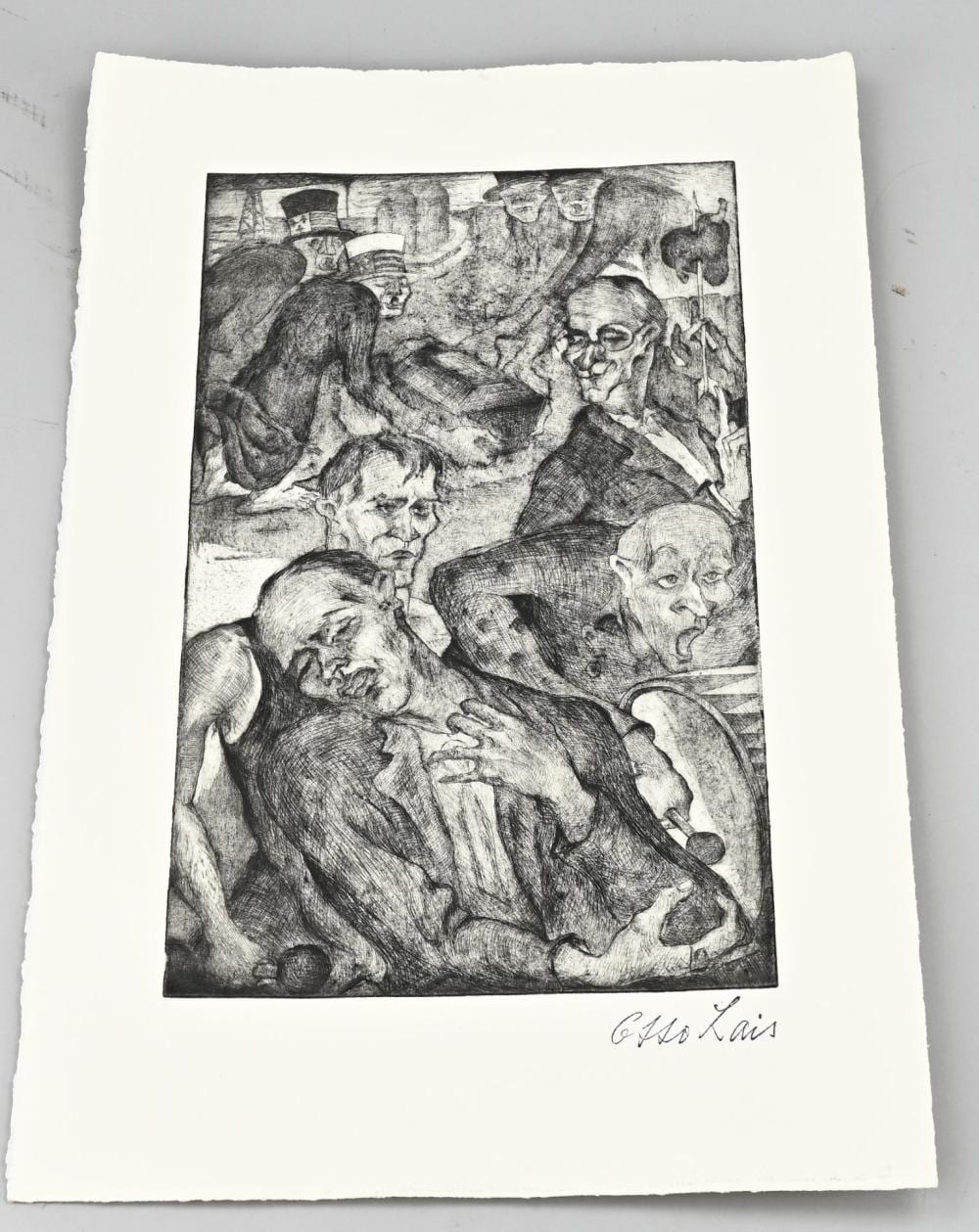 Otto Lais comparable auction result: otto lais bildnis der skepticers