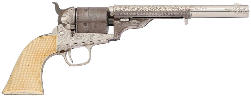 New York Engraved Colt Model 1871-72 Open Top Revolver sold by Rock Island Auction Company, lot 3064 — auction record photograph