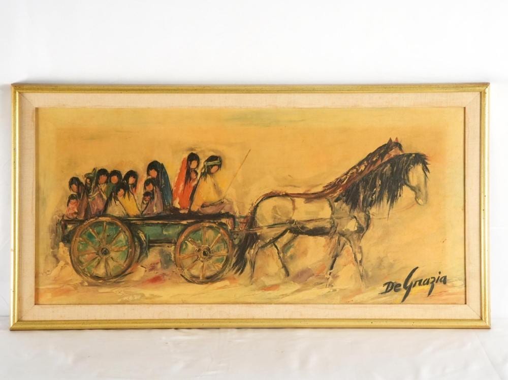 Ettore DeGrazia comparable auction result: ettore degrazia 1909 1982 oil on canvas