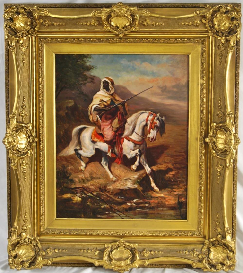adolf schreyer german 1828 1899 oil on canvas · California Auctioneers · 2025-03-30 Adolf Schreyer comparable auction result: adolf schreyer german 1828 1899 oil on canvas