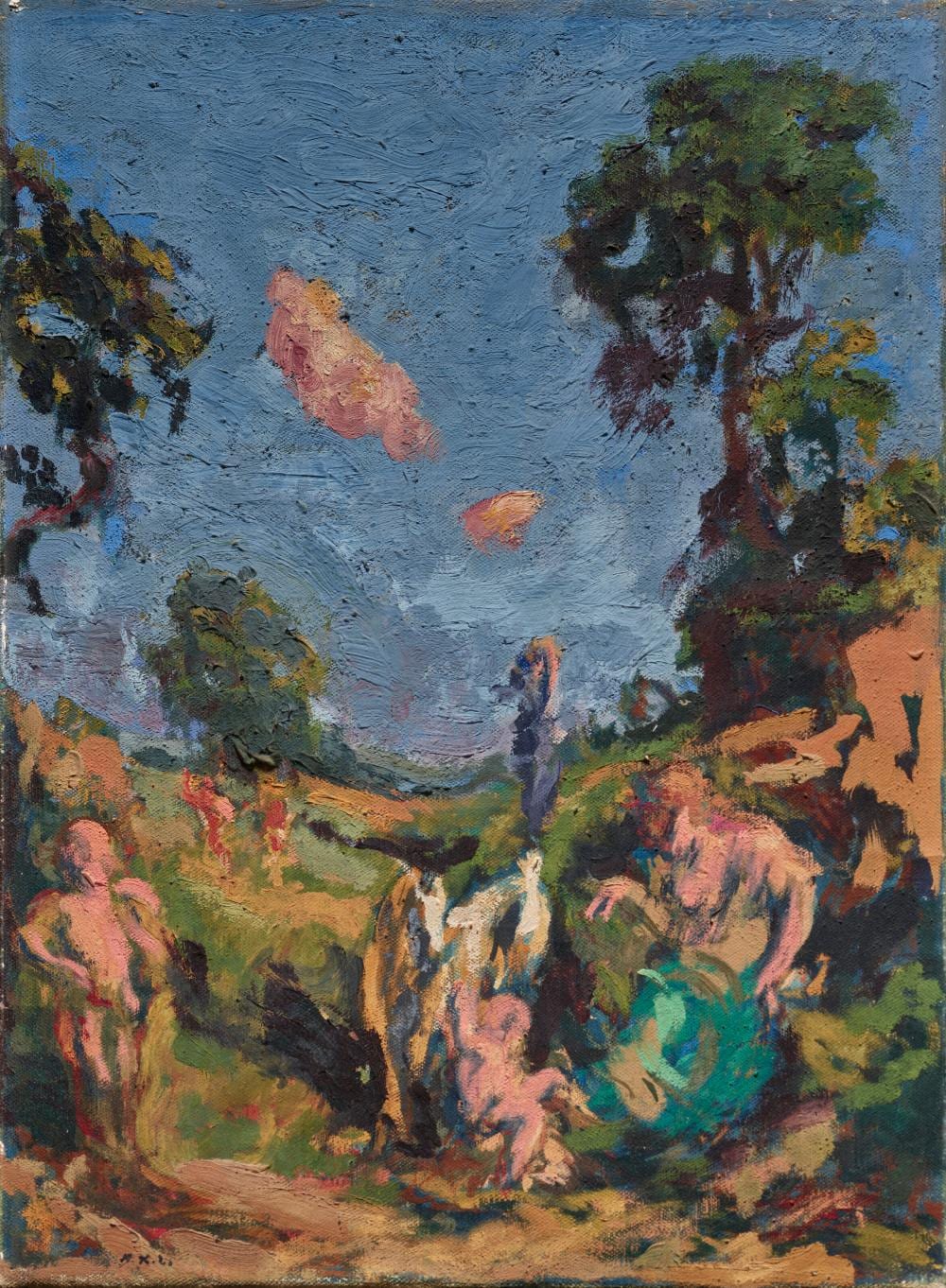 ker xavier roussel 1867 1944 mythologie huile sur toile45 7 x 33 5 cm · Christie's · 2025-04-09 Ker Xavier Roussel comparable auction result: ker xavier roussel 1867 1944 mythologie huile sur toile45 7 x 33 5 cm