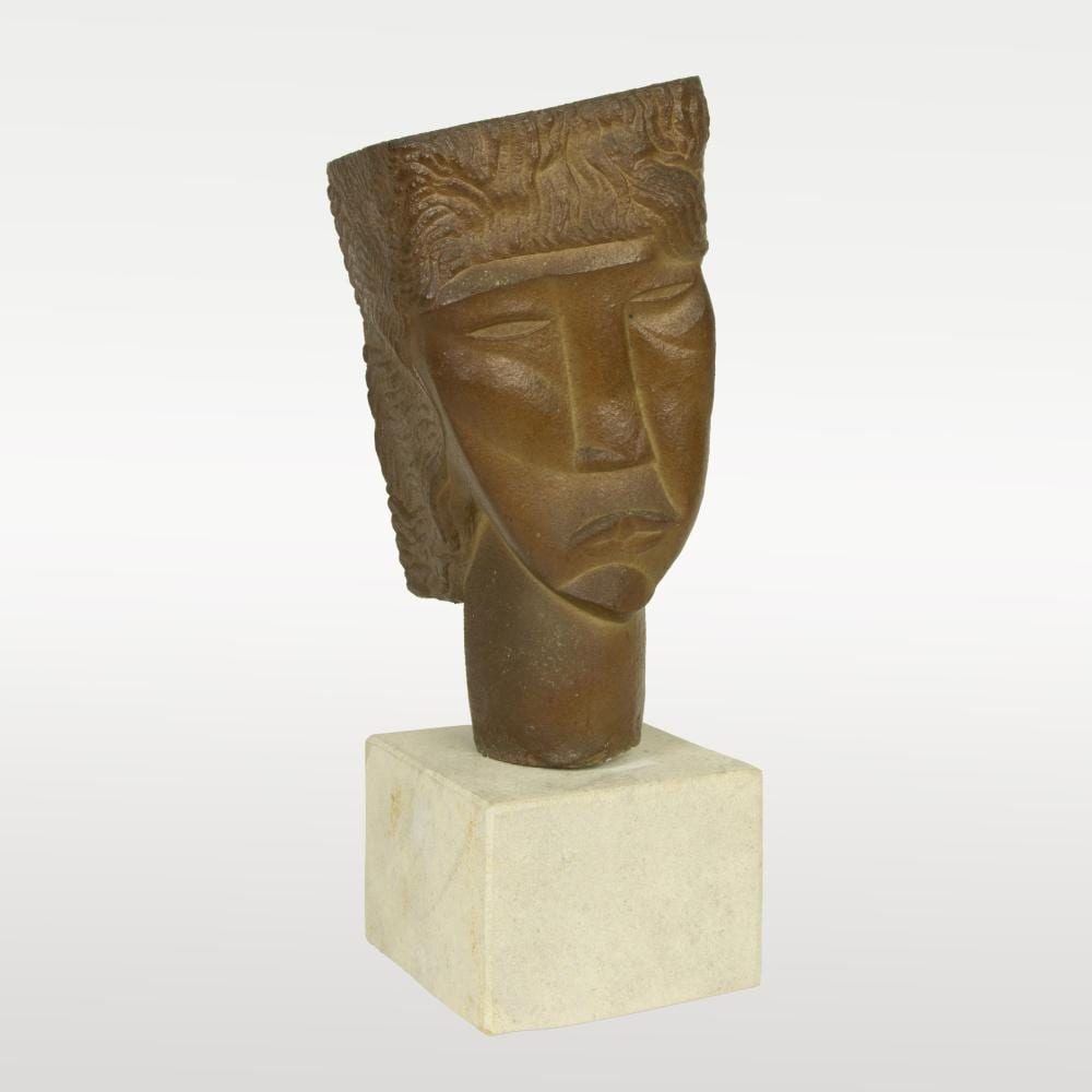Oscar Jespers comparable auction result: oscar jespers 1887 1970 terracotta head of a woman 1929 signed