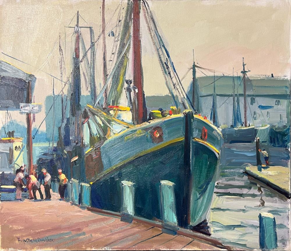 Augustus William Dunbier comparable auction result: augustus william dunbier boat on dock