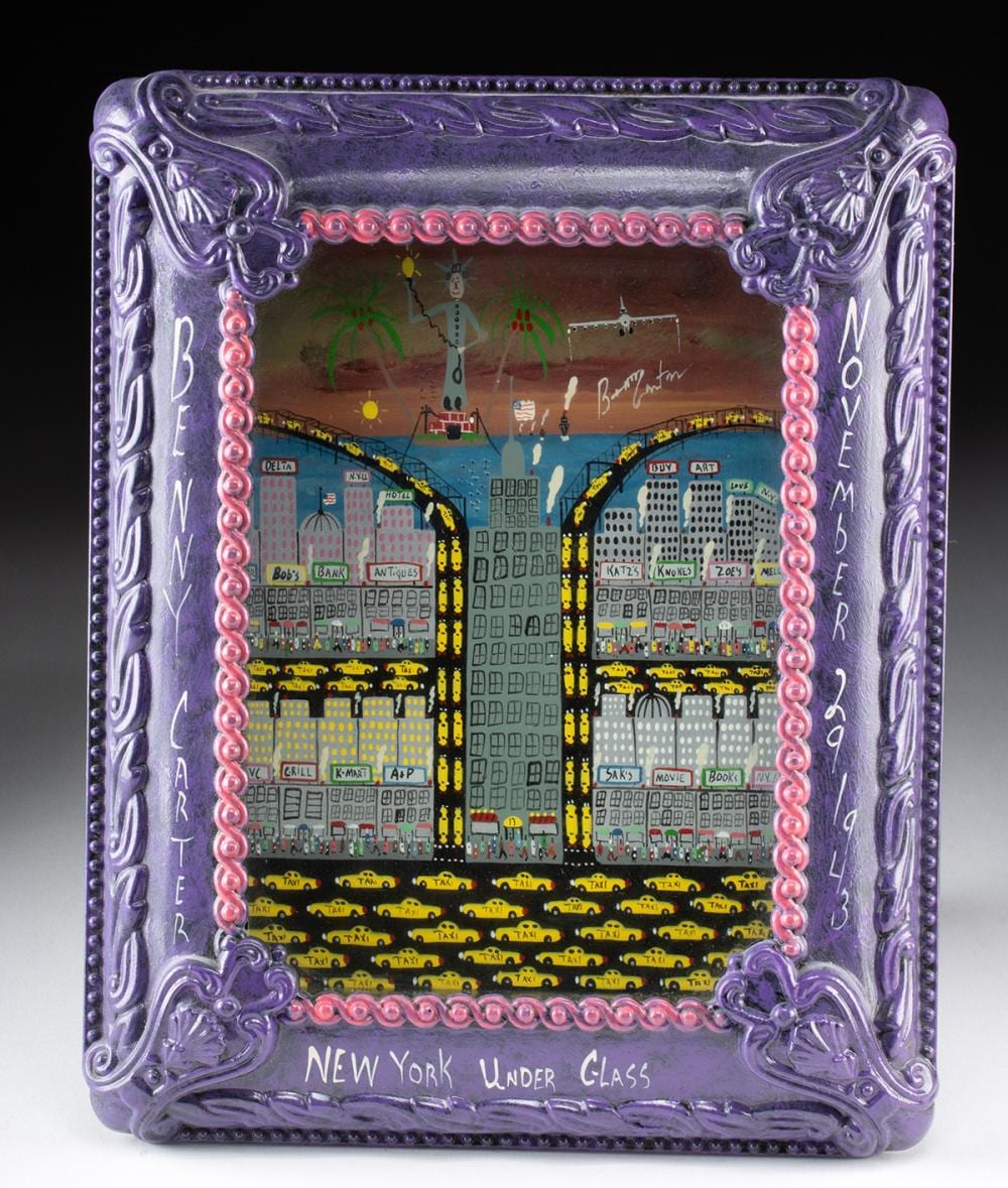 benny carter painting new york under glass · Artemis Fine Arts · 2025-03-27 Benny Carter comparable auction result: benny carter painting new york under glass