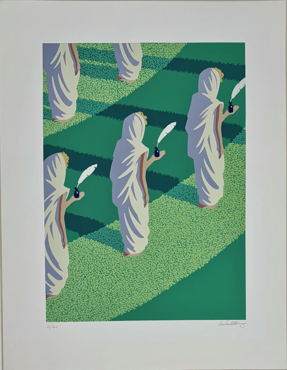 Chris Van Allsburg comparable auction result: chris van allsburg american b 1949 around the green gravel 1990