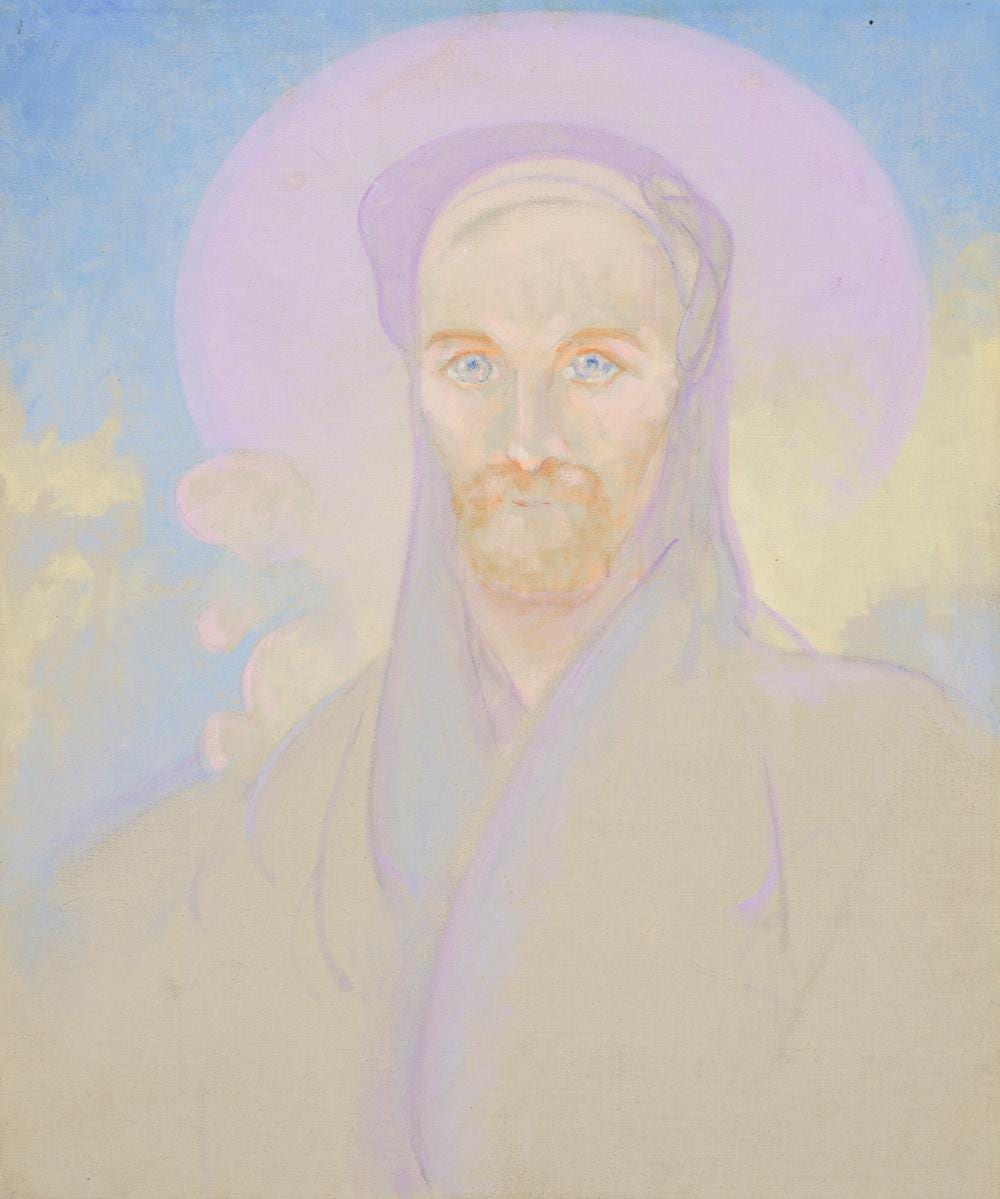 Agnes Pelton comparable auction result: agnes pelton 1881 1961 intimation ii oil on canvas25 x 21 in 63 5 x 5
