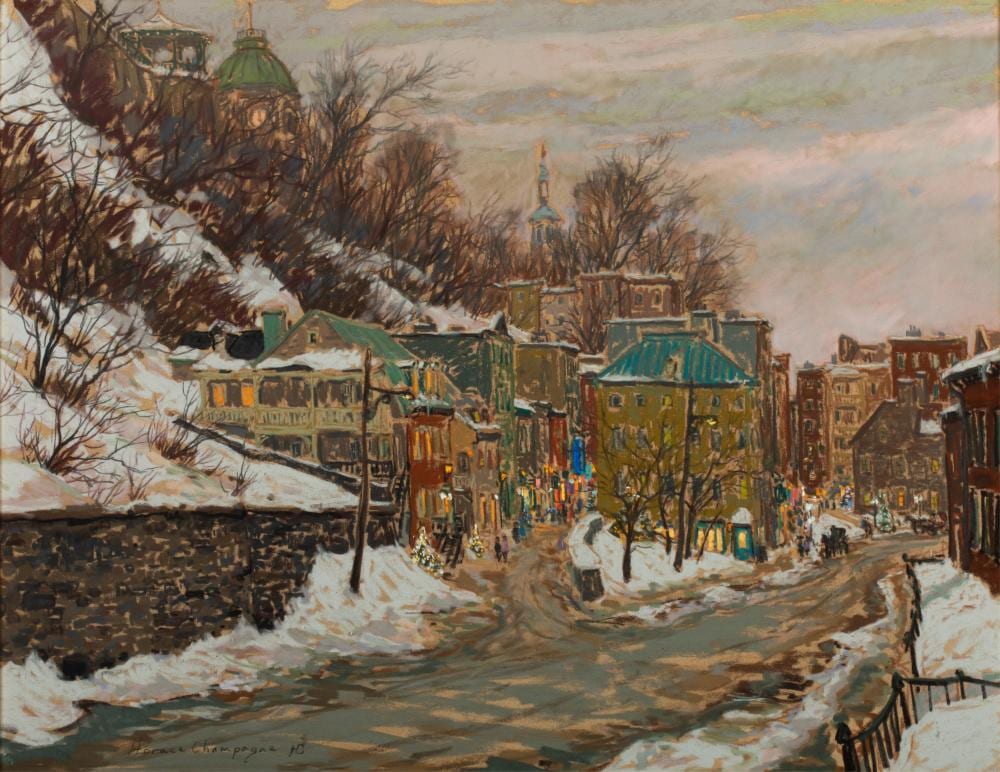 Horace Champagne comparable auction result: horace champagne canadian b 1937