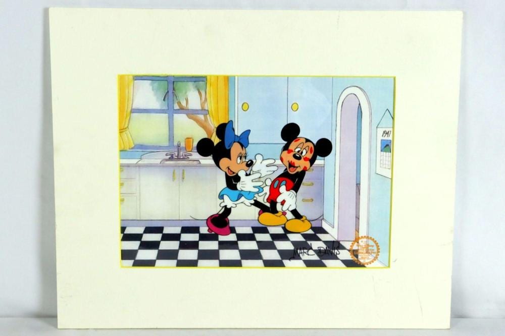 Marc Davis comparable auction result: marc davis mickey s surprise party limited edition serigraph