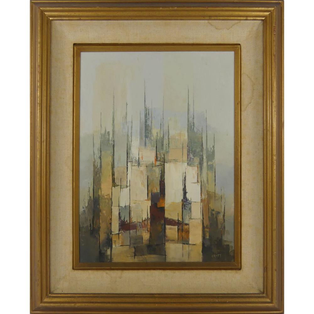 Lewis Scott Croft comparable auction result: lewis scott croft cityscape oil painting board