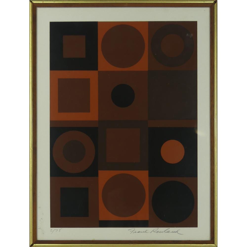 Frank Rowland comparable auction result: frank rowland serigraph