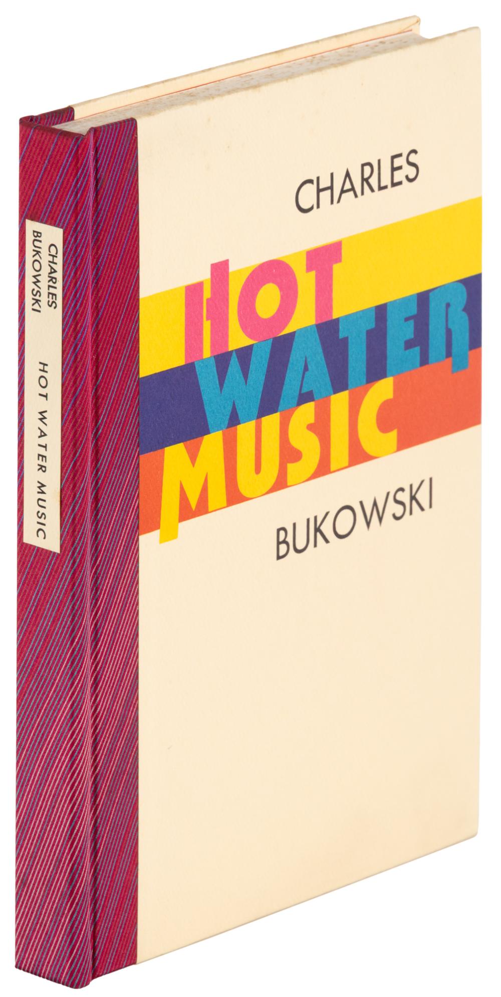 Bukowski Hot Water Music w/original painting sold by PBA Galleries Auctions & Appraisers, lot 384 — auction record photograph
