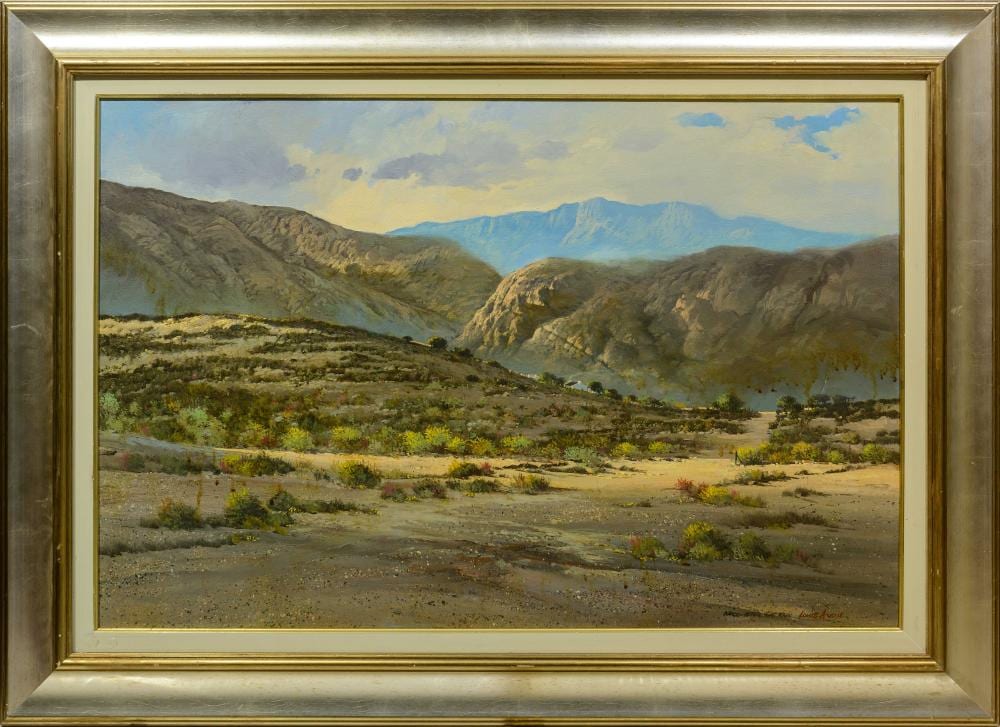 louis audie sa born 1935 oil karoo after the rain signed titled 60 x 90 · 5th Avenue Auctioneers · 2025-04-06 Louis Audie comparable auction result: louis audie sa born 1935 oil karoo after the rain signed titled 60 x 90