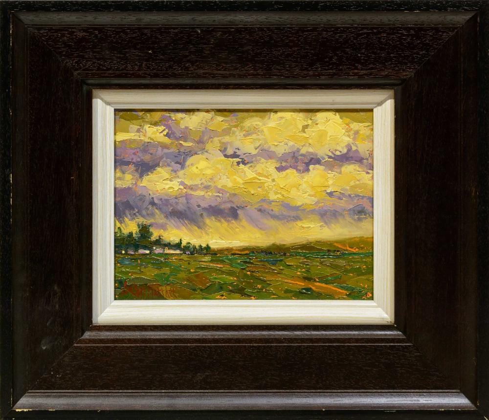De Wet Matthee comparable auction result: de wet matthee sa born 1979 oil landscape with farm buildings signed 22 x 30