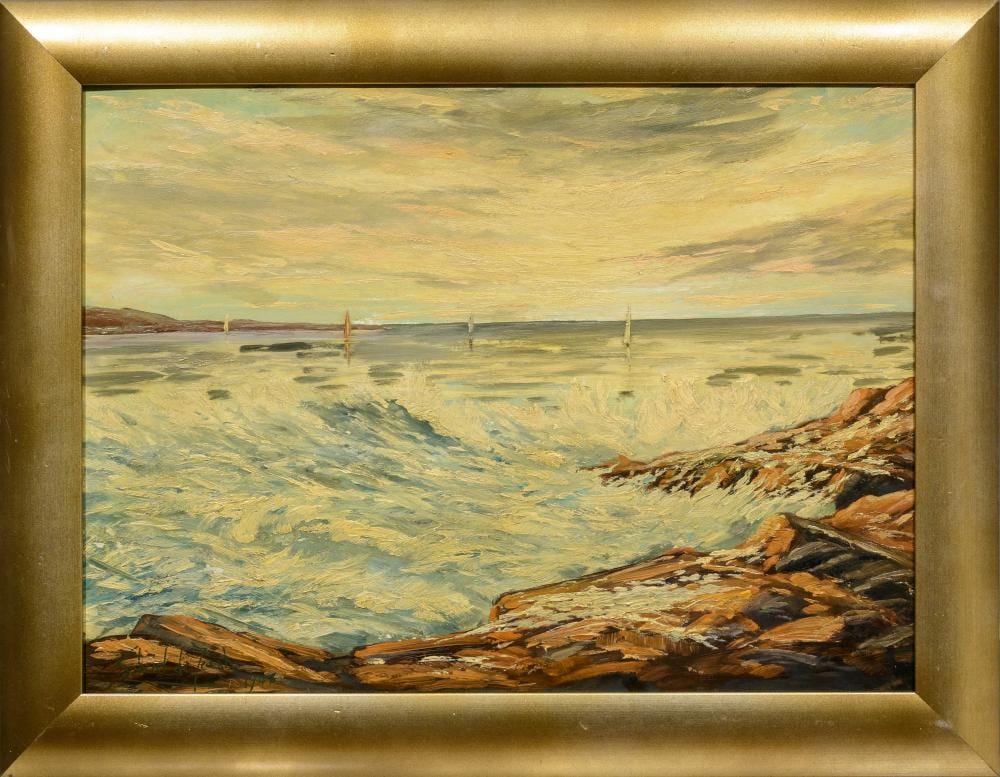 Gabriel DeJongh comparable auction result: gabriel de jongh sa 1913 2004 oil seascape signed dated 1947 50 x 67