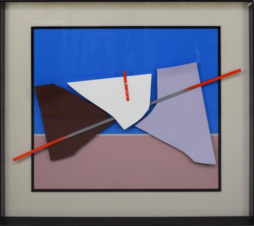 Leonard Janklow comparable auction result: leonard janklow american 1919 2006 kinetic art in acrylic shadow box measures 48 inches high x 52 inches long