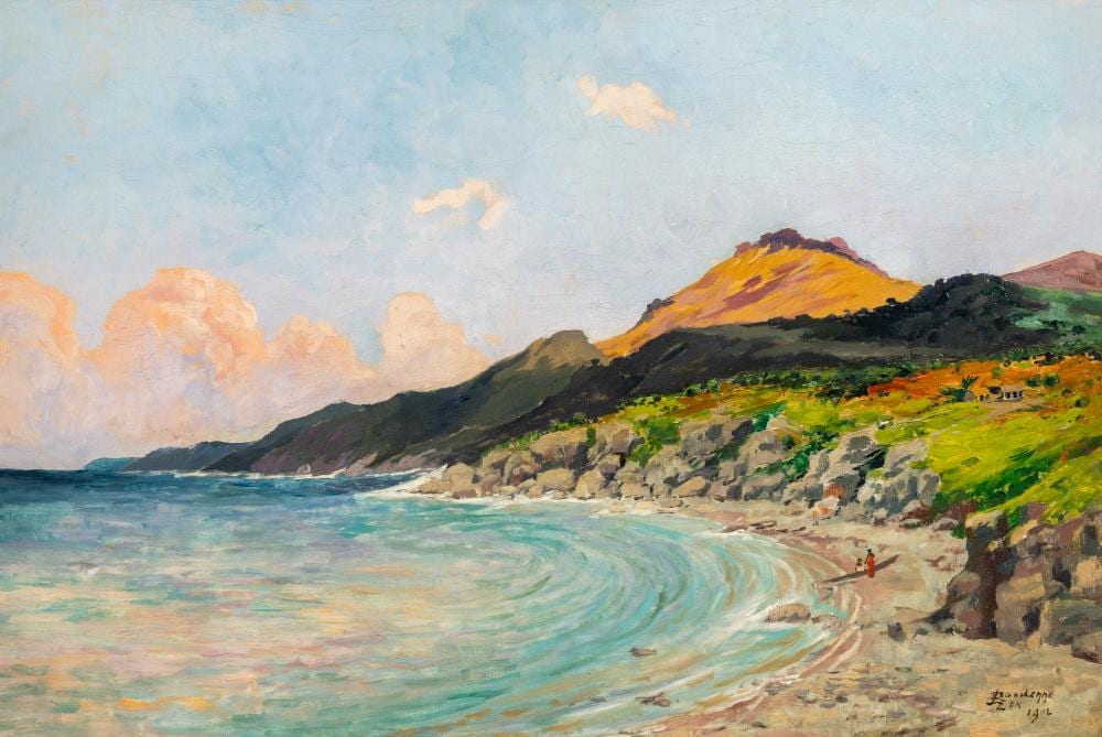 Léon Dardenne comparable auction result: l on dardenne 1865 1912 african coast 1902