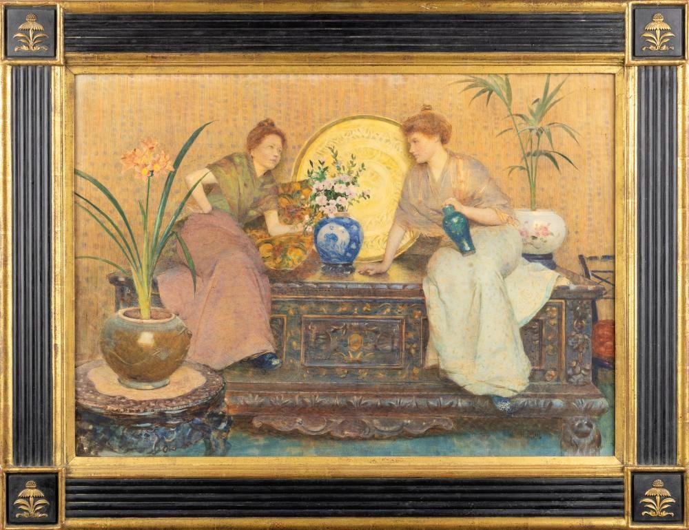 Hector Caffieri comparable auction result: hector caffieri 1847 1932 sharing a secret
