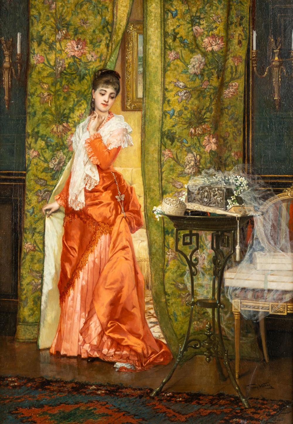 frans verhas 1827 1897 the fiancee · Flanders Auctions · 2025-04-28 Frans Verhas comparable auction result: frans verhas 1827 1897 the fiancee