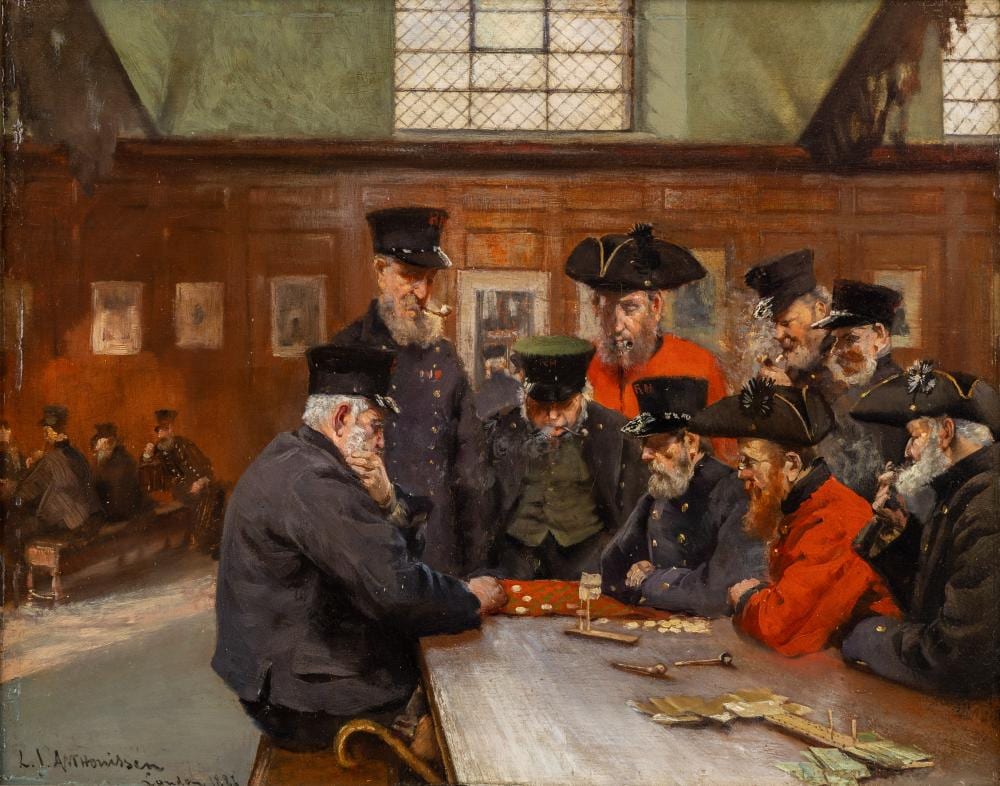 Louis Joseph Anthonissen comparable auction result: louis joseph anthonissen 1849 1913 les invalides de la marine anglaise greenwich london 1887