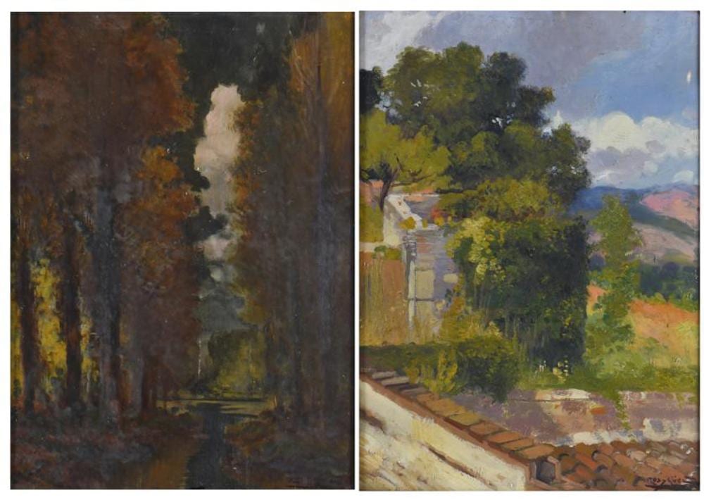 Antoni Ros I Guell comparable auction result: antoni ros i guell 1873 1954 pair of landscapes