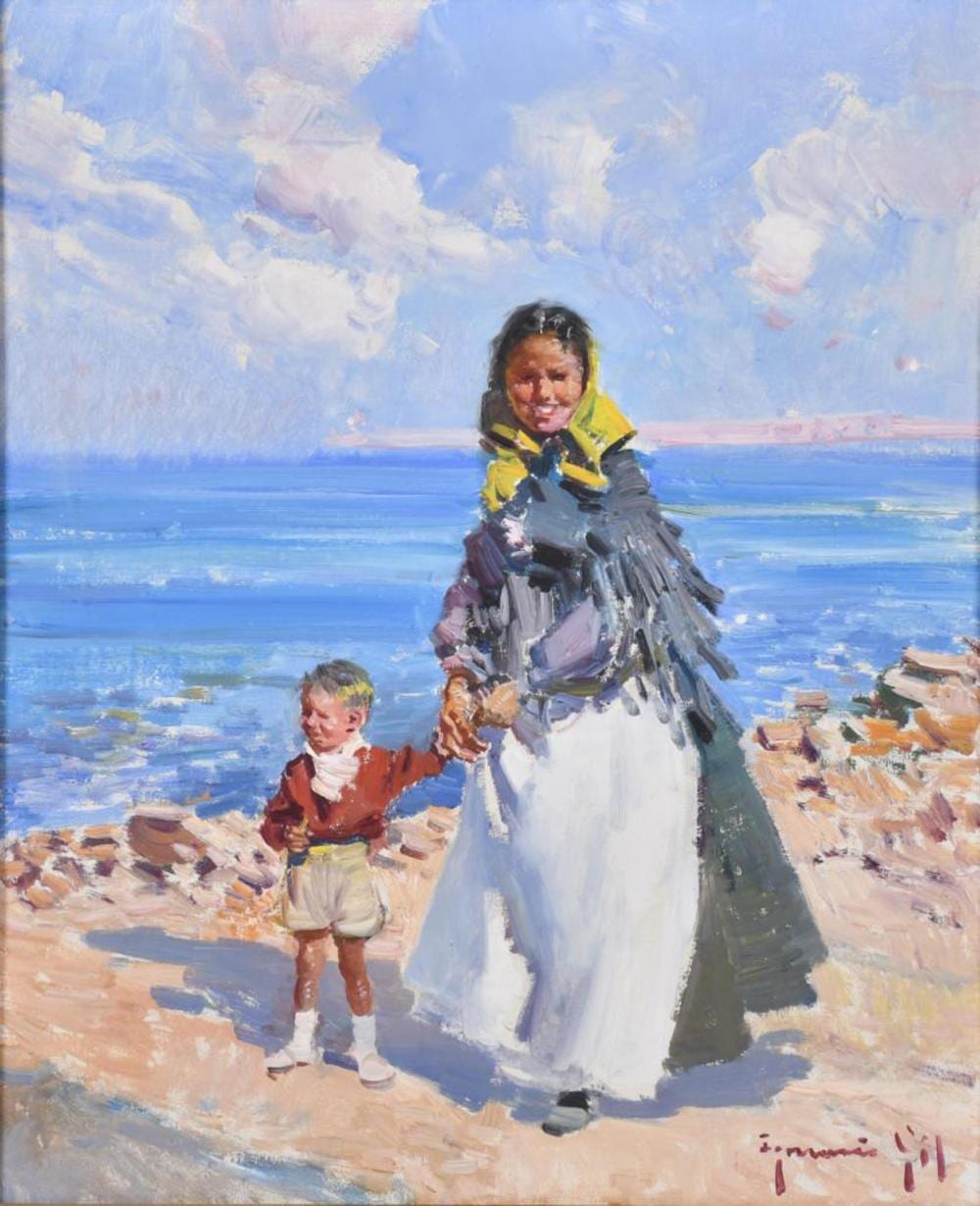 Ignasi Gil Sala comparable auction result: ignacio gil 1913 2003 mother and child