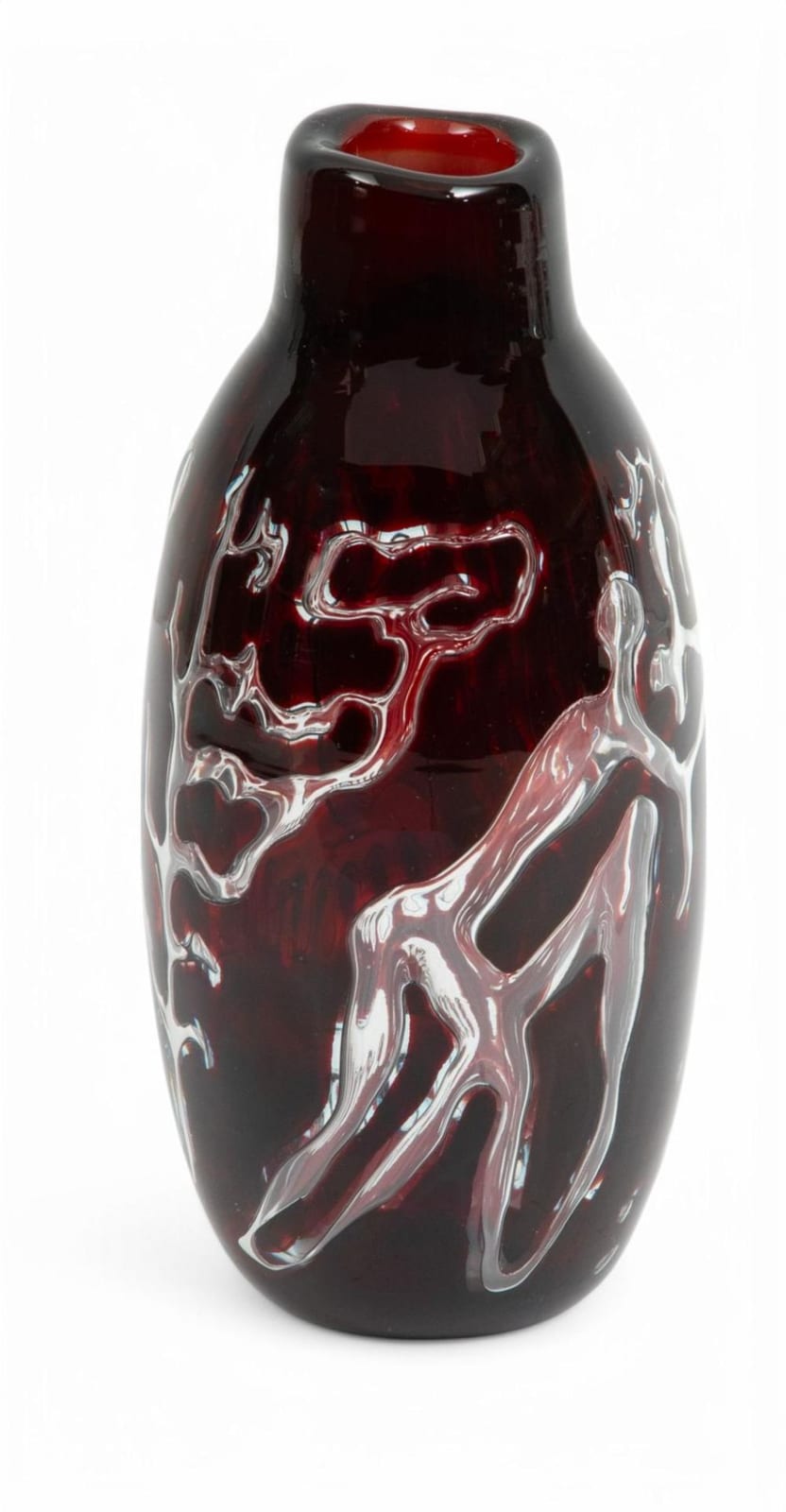 Edvin Öhrström comparable auction result: edvin hrstr m swedish 1906 1994 for orrefors swedish waterplay ariel glass vase h 6 3 dia 3 1 pc