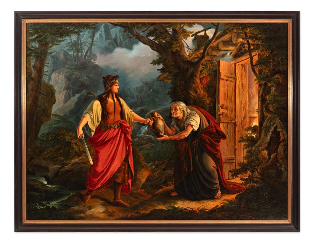Wilhelm Kandler comparable auction result: wilhelm kandler czech bohemian 1816 1896 slavic forest goddess devana