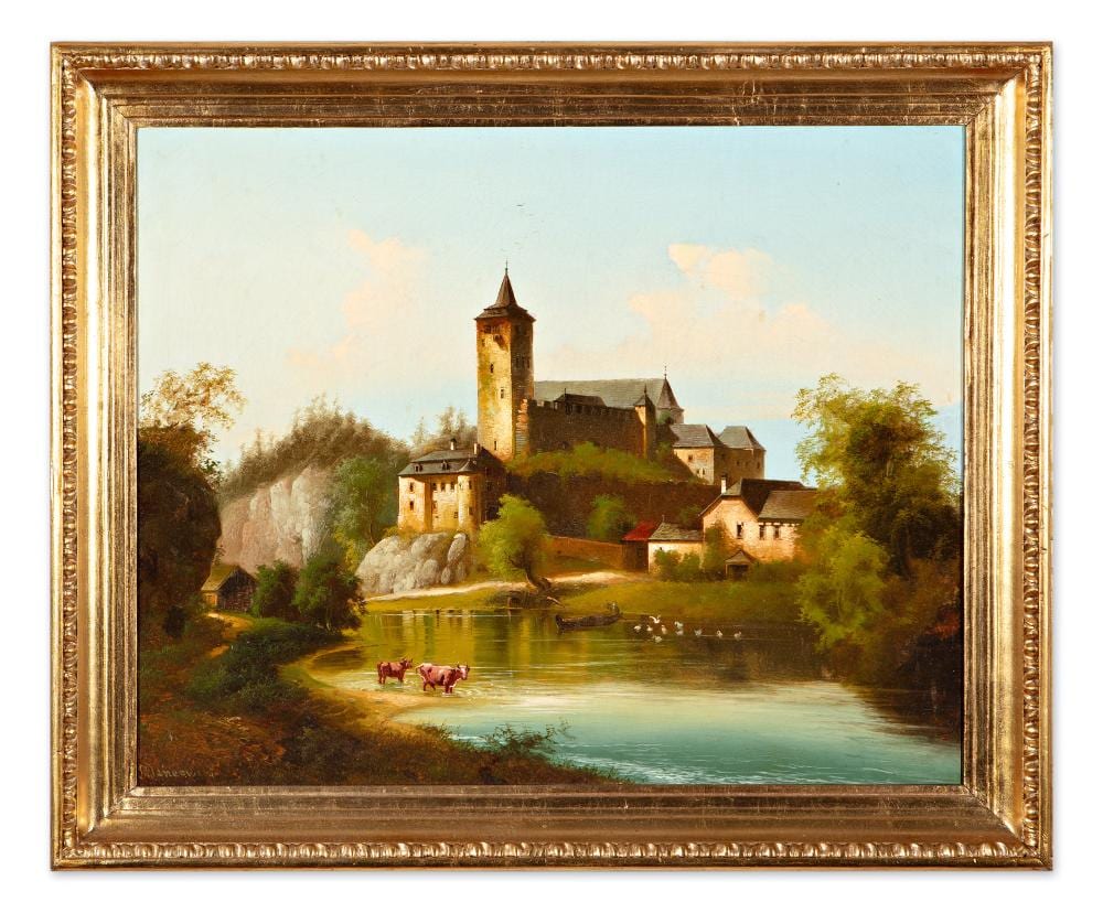 johann wilhelm jankowski czech bohemian 1825 1870 kost castle · Einszwei Gallery · 2025-05-26 Johann Wilhelm Jankowski comparable auction result: johann wilhelm jankowski czech bohemian 1825 1870 kost castle