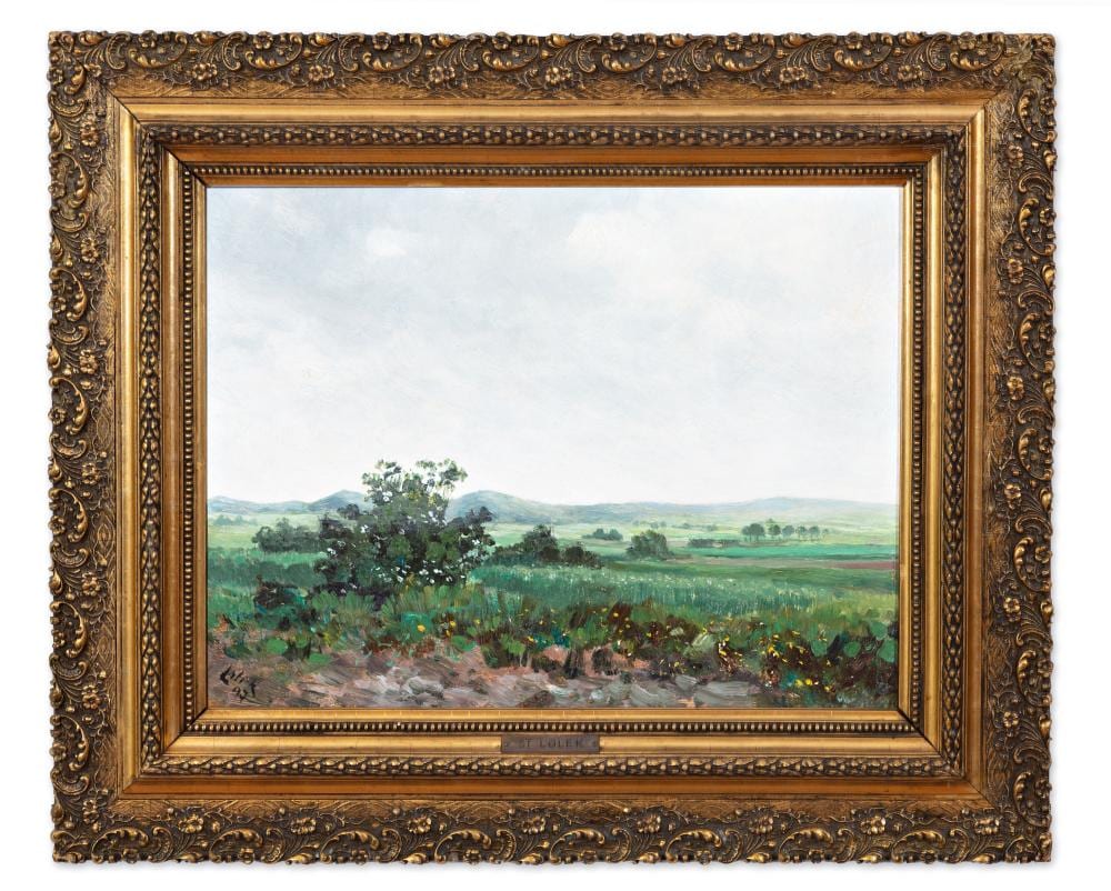 Stanislav Lolek comparable auction result: stanislav lolek czech bohemian 1873 1936 landscape with bush