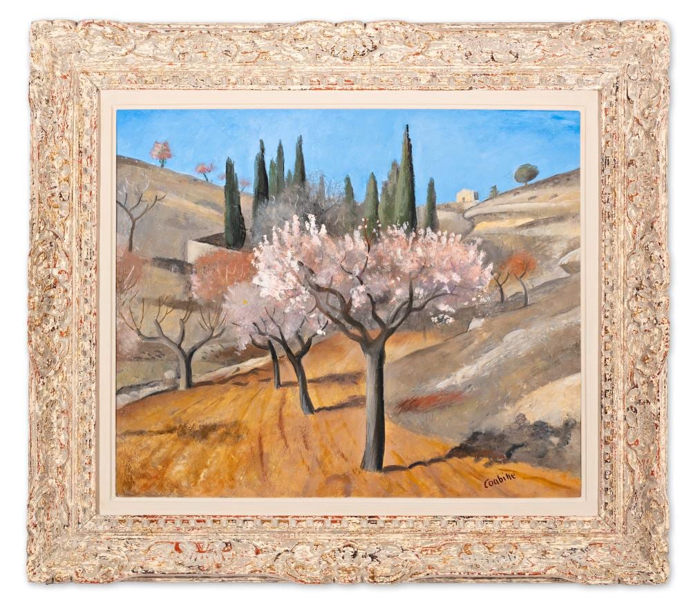 Otakar Kubín comparable auction result: otakar kub n czech bohemian 1883 1969 pink almonds in simian