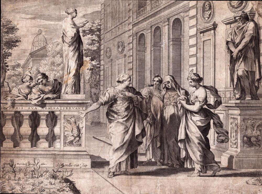 Pietro Da Cortona comparable auction result: claude mellan allegory of the roman college after pietro da cortona