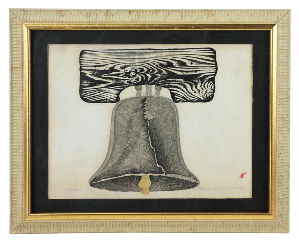 Reika Iwami comparable auction result: reika iwami liberty bell block print