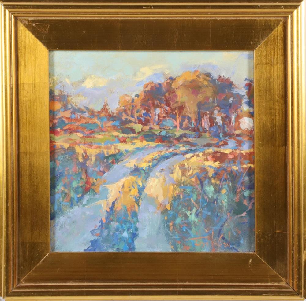 Illya Kagan comparable auction result: illya kagan oil on linen hidden forest