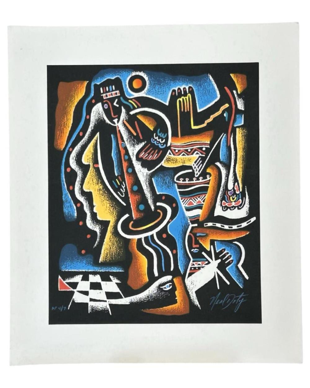 Neal Doty comparable auction result: ap signed neal doty play scape lithograph