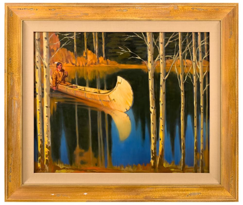 Walt Wooten comparable auction result: walt wooten the evening reflections oil on canvas