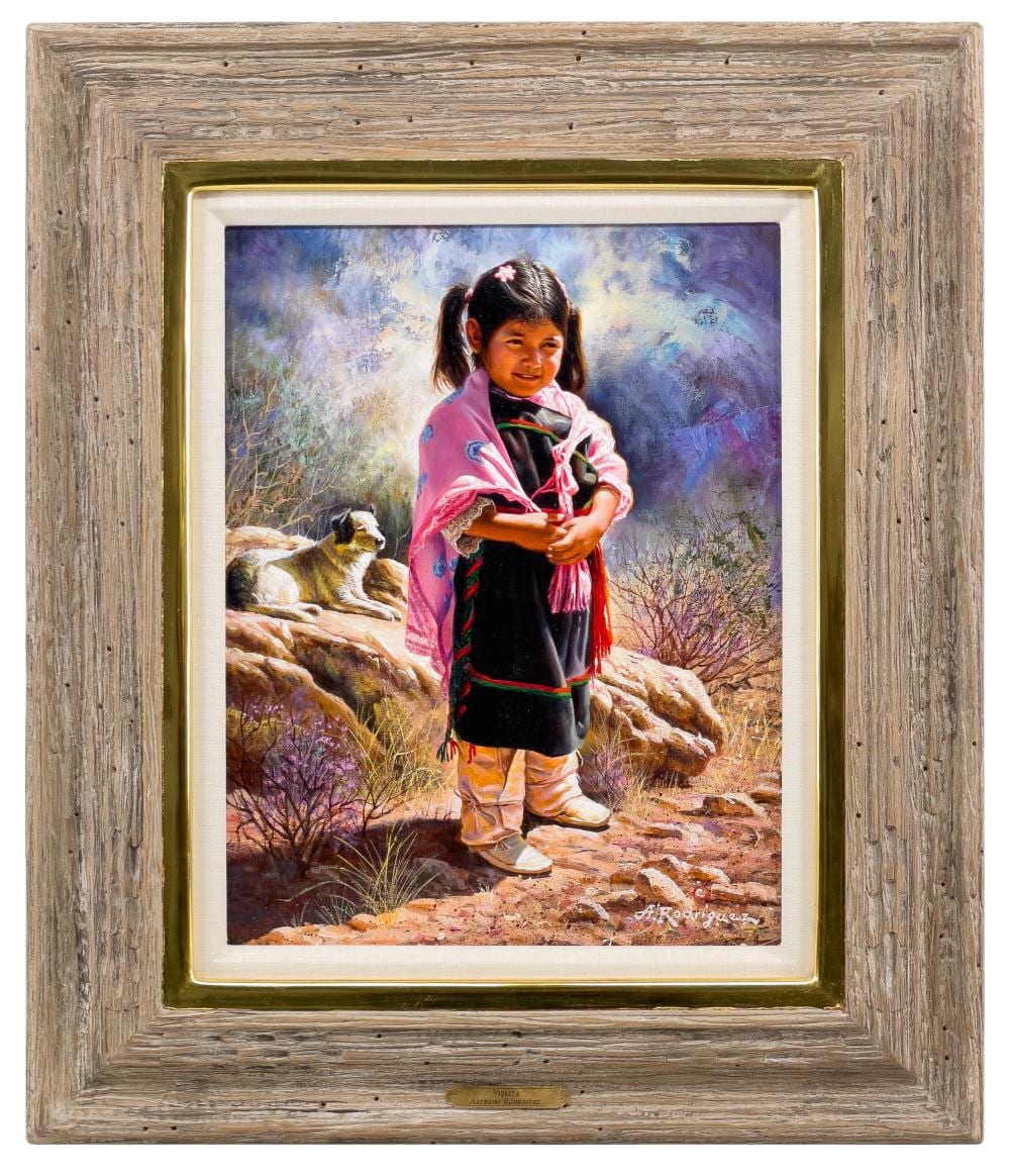 Alfredo Rodriguez comparable auction result: alfredo rodriguez violeta oil on canvas