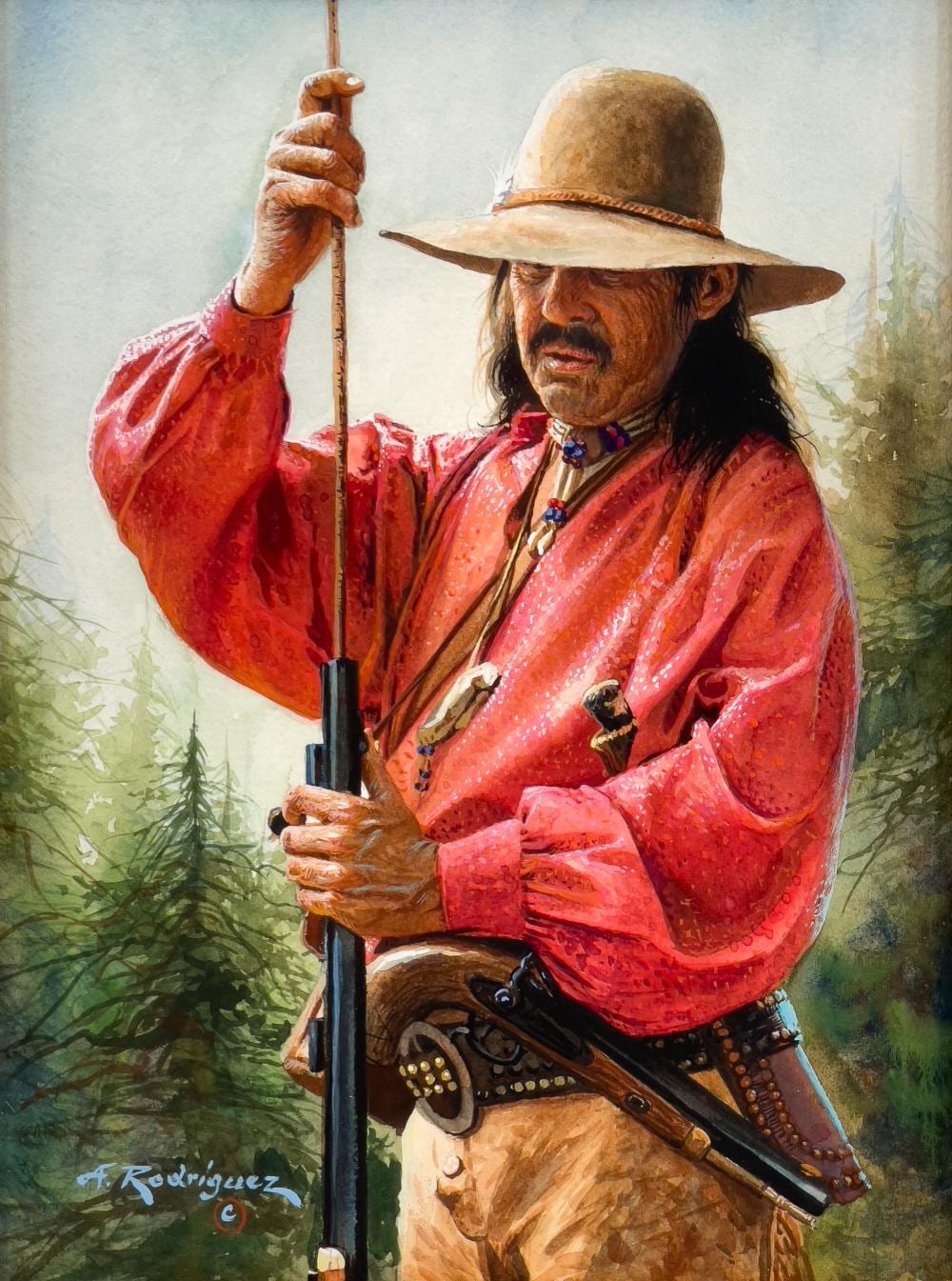 Alfredo Rodriguez comparable auction result: alfredo rodriguez getting ready watercolor gouache on paper