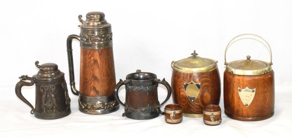 ASSEMBLED ST. LOUIS STEINS & ENGLISH BISUIT JARS sold by White's Auctions, lot 148 — auction record photograph