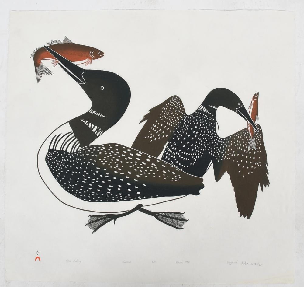 Mayureak Ashoona comparable auction result: mayoreak ashoona b 1946 stonecut