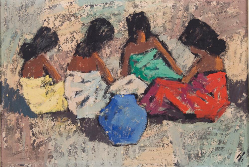 Heinz Wittler comparable auction result: heinz wittler 1918 2004 pseudonym arrigo wittler frauen im gespr ch women while talking