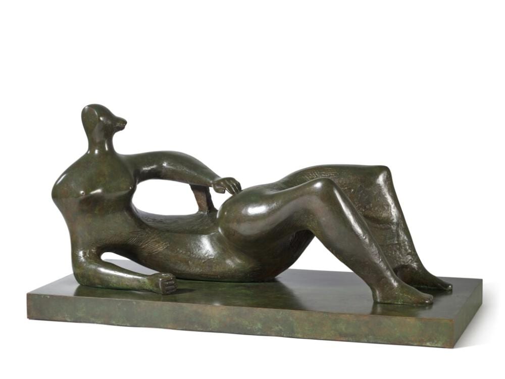 Henry Moore 亨利・摩爾 | Working Model for Reclining Figure: Prop 側臥人物模型：支撐 comparable sale