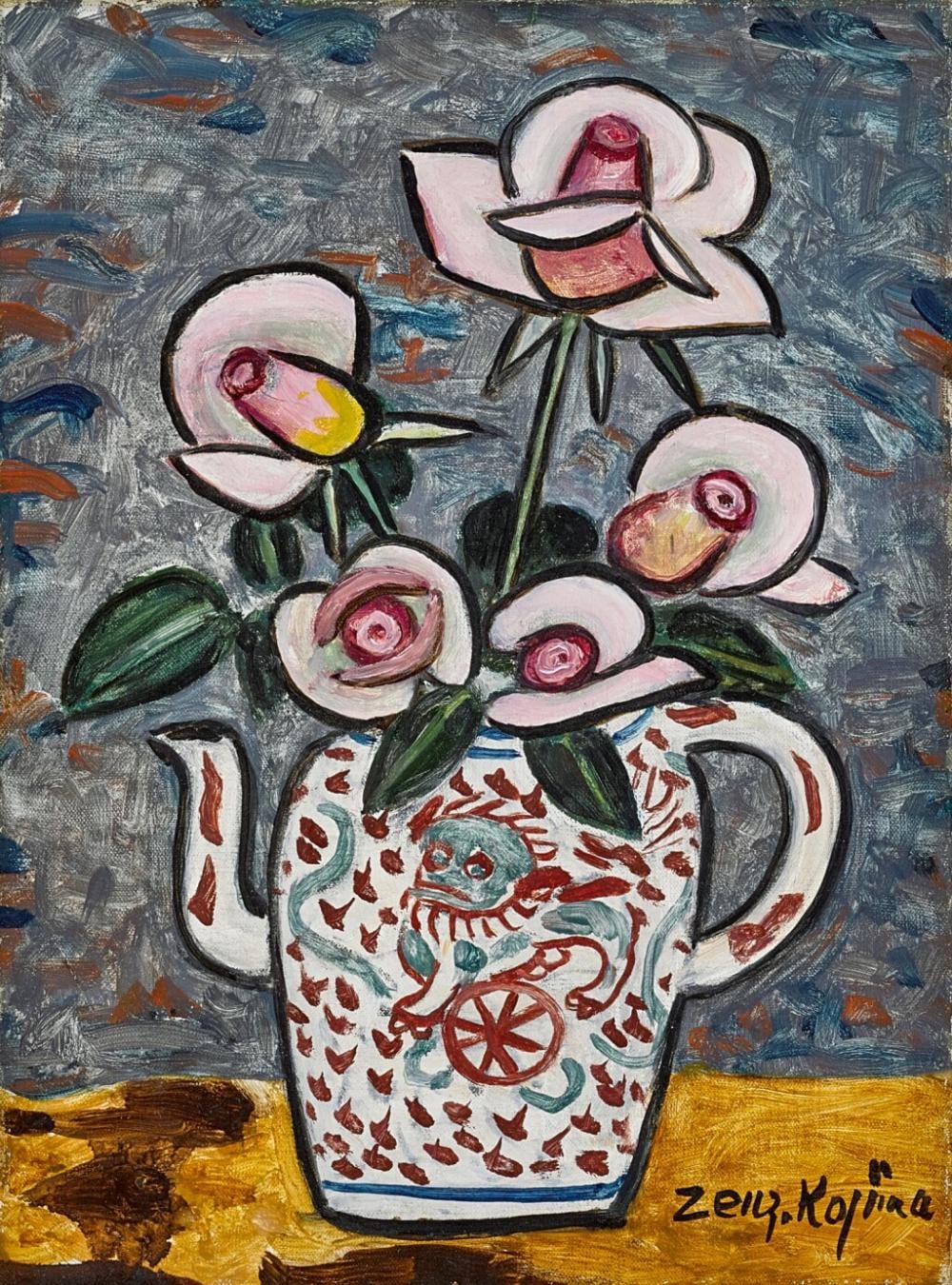 Zenzaburo Kojima comparable auction result: zenzaburo kojima roses