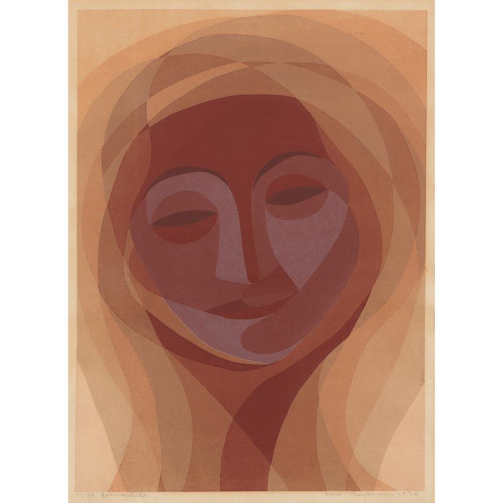 Dora Chapman comparable auction result: dora chapman 1911 1995 eremophila 1970 screenprint ed 27 50 39 5 x 28 5cm image 55 5 x 43 5cm frame