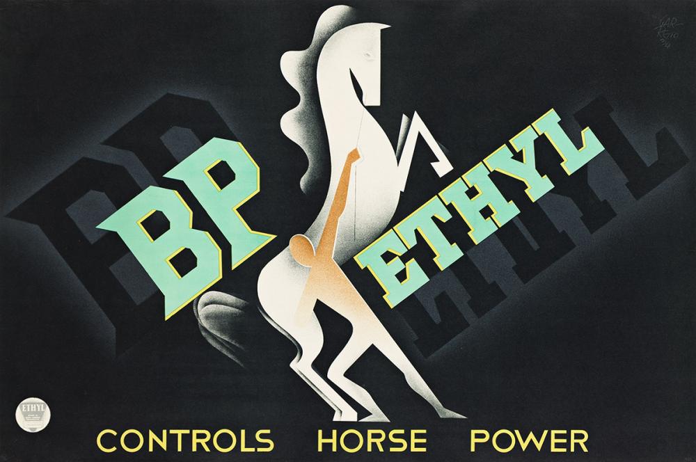 Paolo Federico Garretto comparable auction result: paolo federico garretto 1903 1989 bp ethyl 1934 29 x44 inches 75x112 cm
