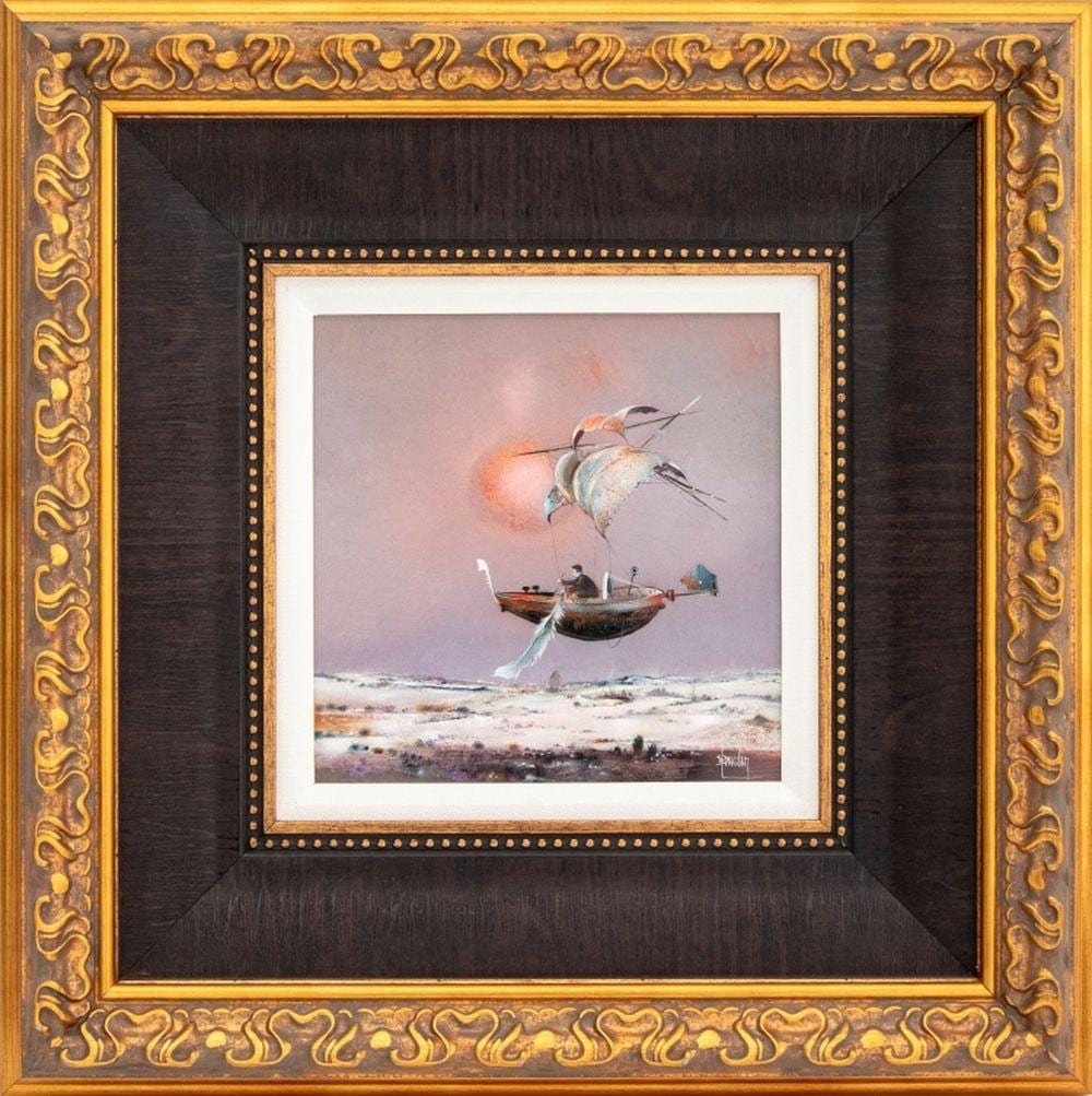 bernard louedin le vol du violeux oil on panel · Auctions at Showplace · 2025-05-08 Bernard Louedin comparable auction result: bernard louedin le vol du violeux oil on panel