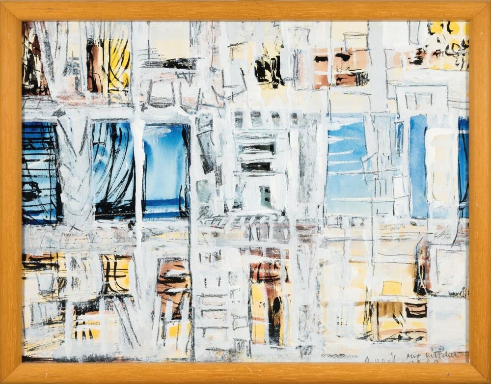 Otto Ditscher comparable auction result: otto ditscher 1904 1987 neuhofen abstract house view