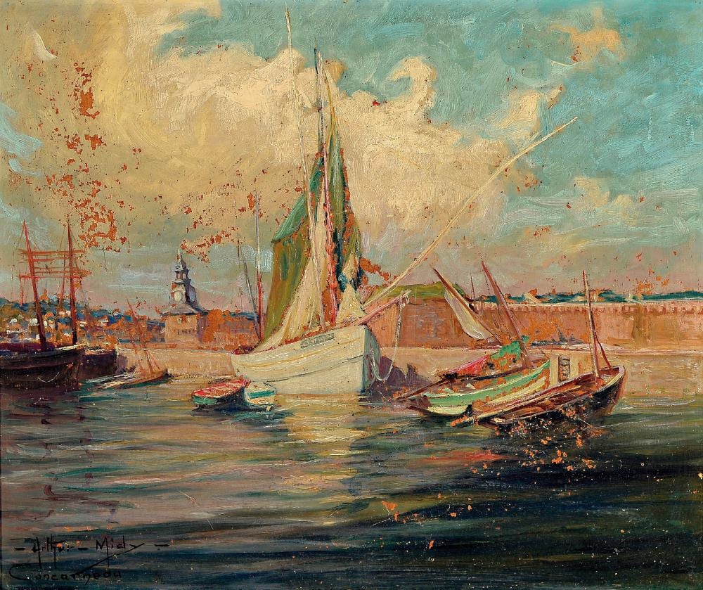 Arthur Midy comparable auction result: arthur midy 1887 st quentin 1944 le faonet the port of